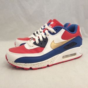Nike Air Max 90 Nike ID Running Shoes Red White